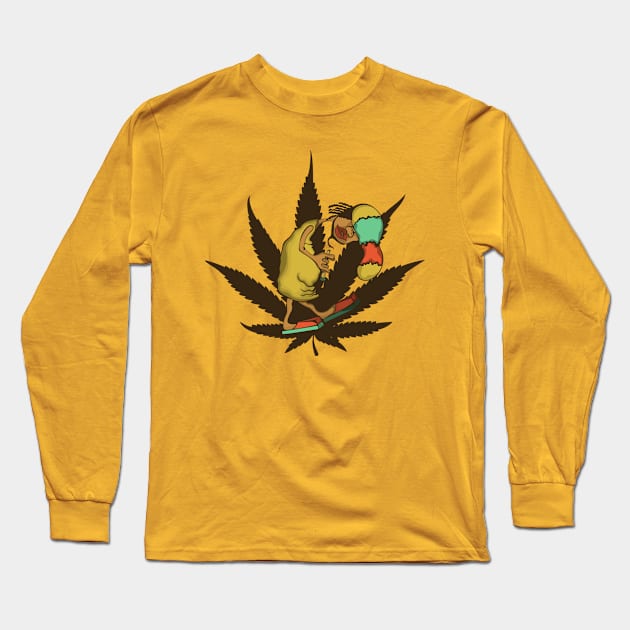 Happy rastafarian Long Sleeve T-Shirt by masha